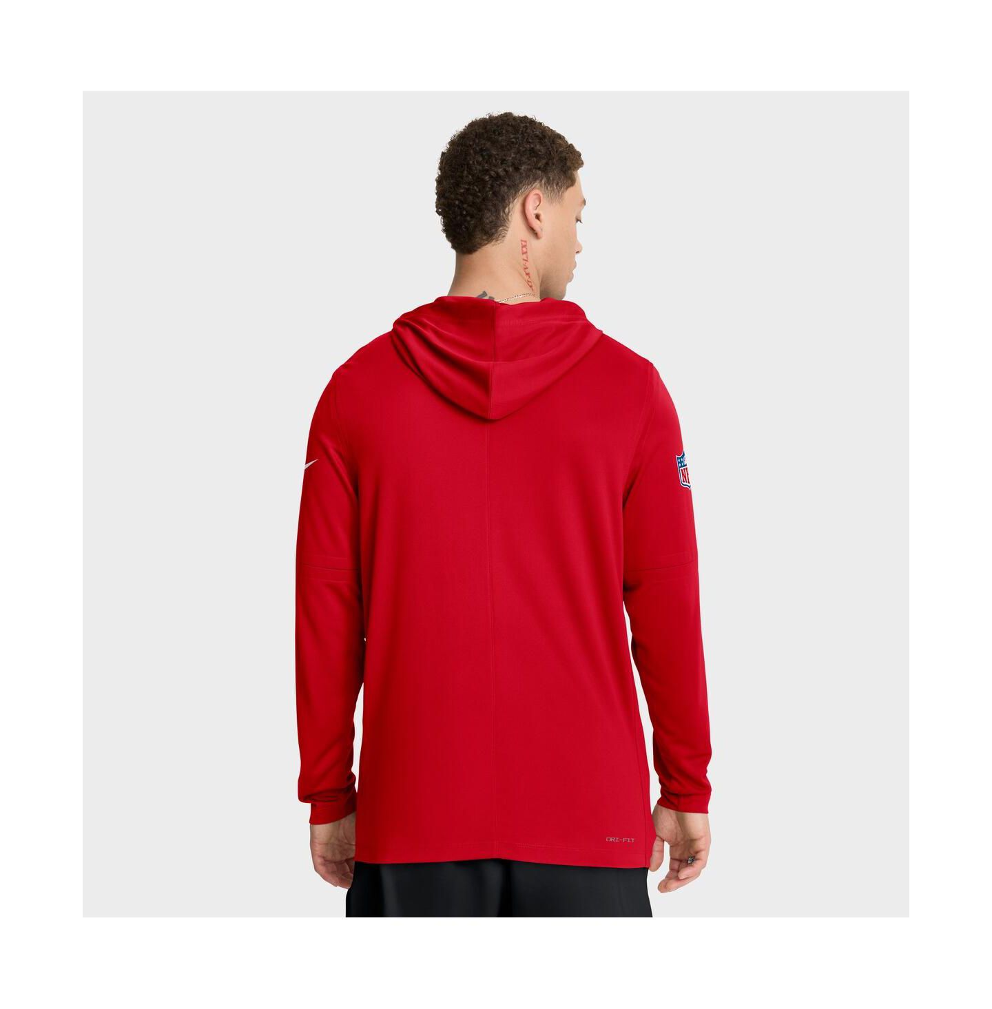 Мужское худи Nike Red Kansas City Chiefs Big & Tall Sideline Performance Long Sleeve T-Shirt — фото 2