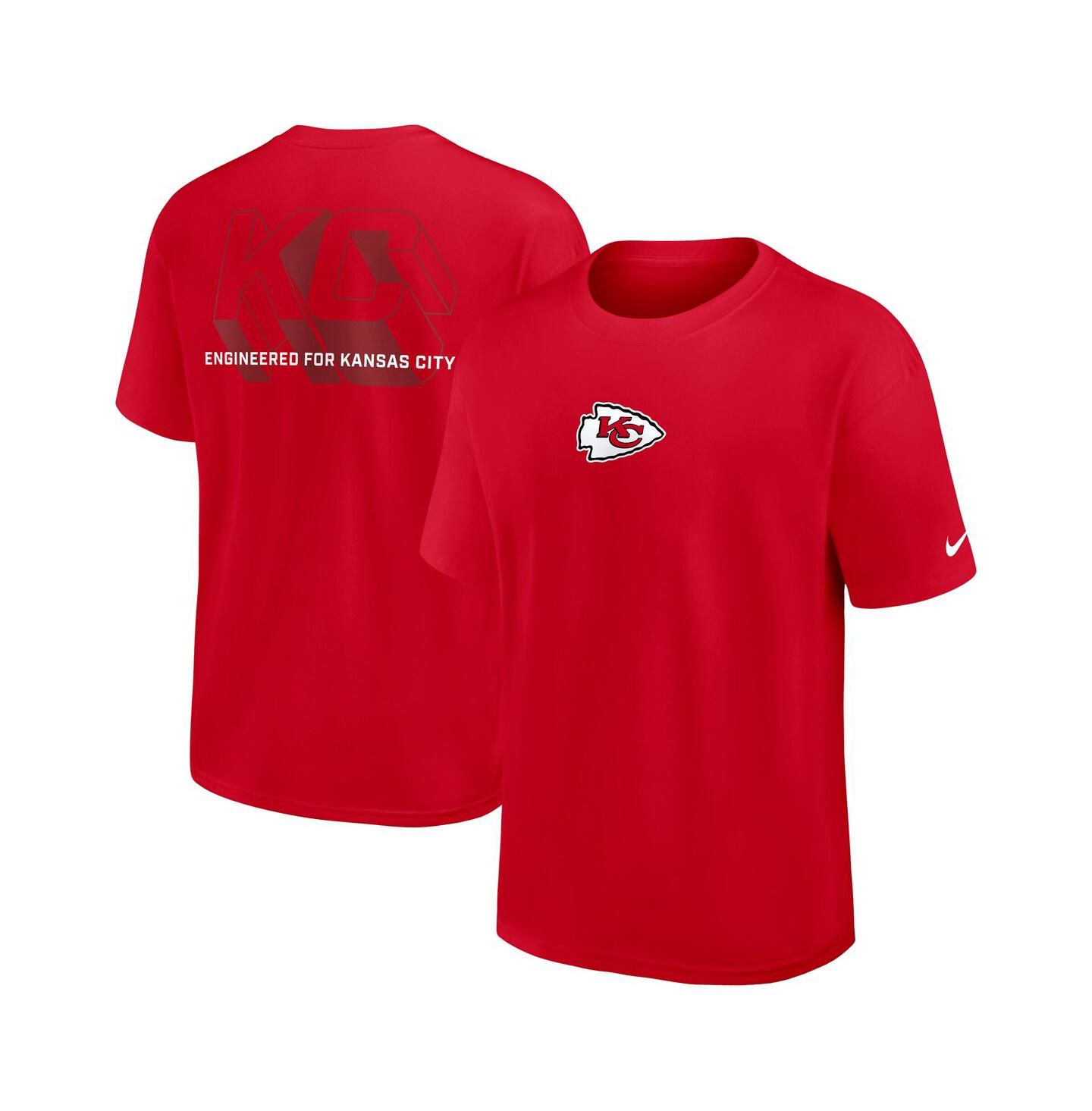 Мужская футболка Nike Red Kansas City Chiefs Dominate the Game Essential Max90 — фото 1