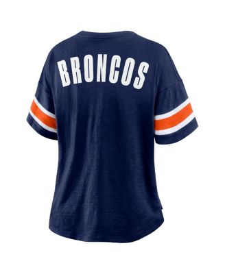 Women's Navy Denver Broncos Redzone Curl Route T-Shirt