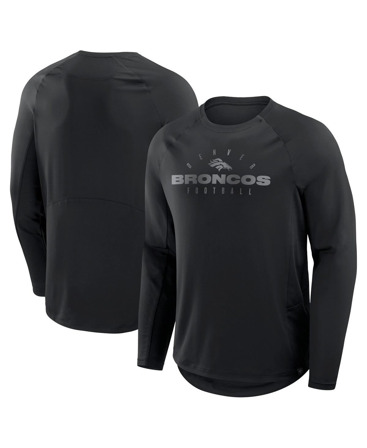 Fanatics Men's Black Denver Broncos Coverage Scheme Long Sleeve T-shirt In Black