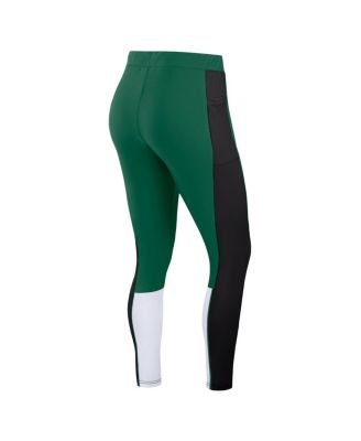 Women's Green/Black New York Jets Color Block Leggings