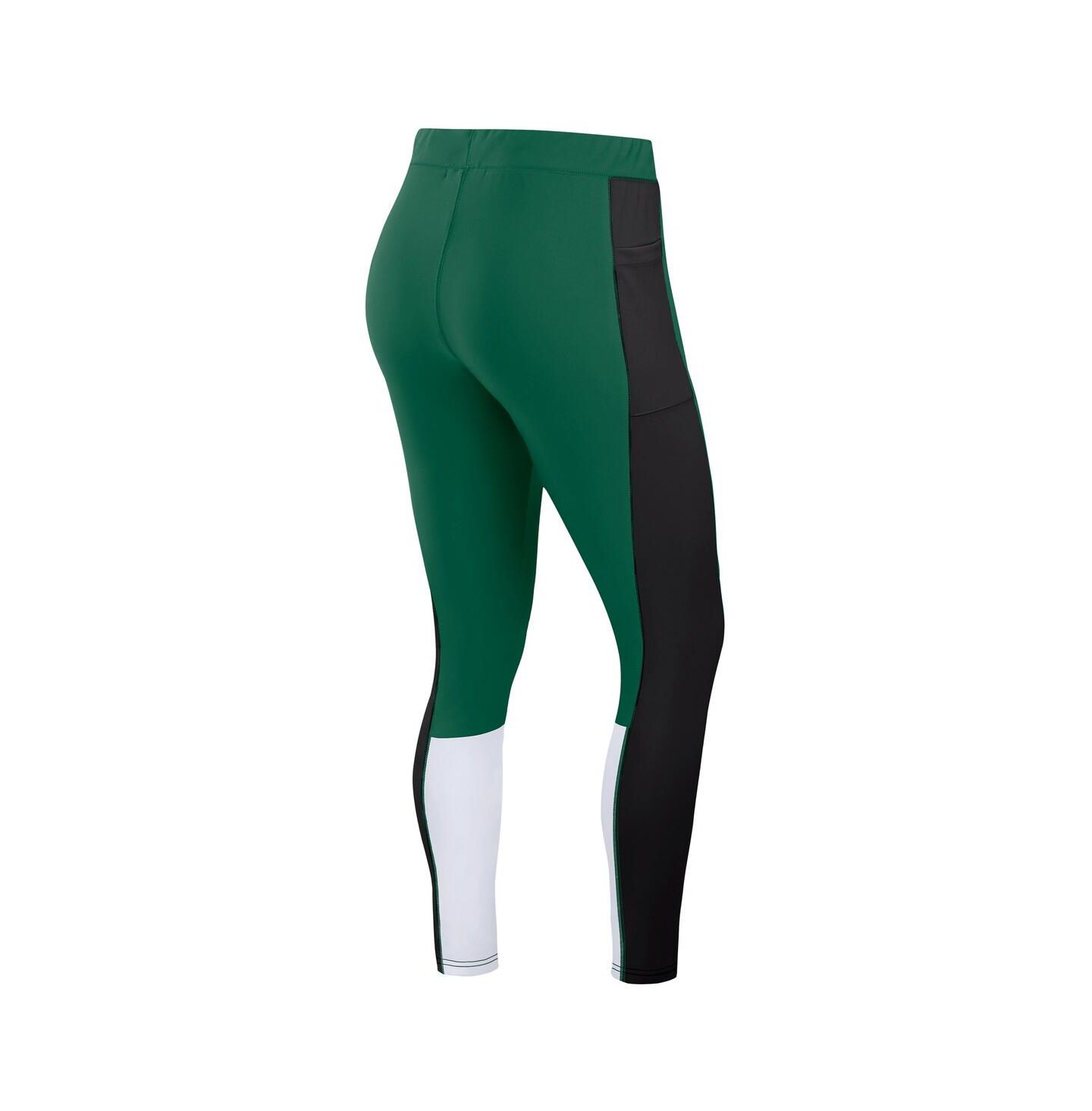 Женские леггинсы WEAR by Erin Andrews Green/Black New York Jets Color Block — фото 3