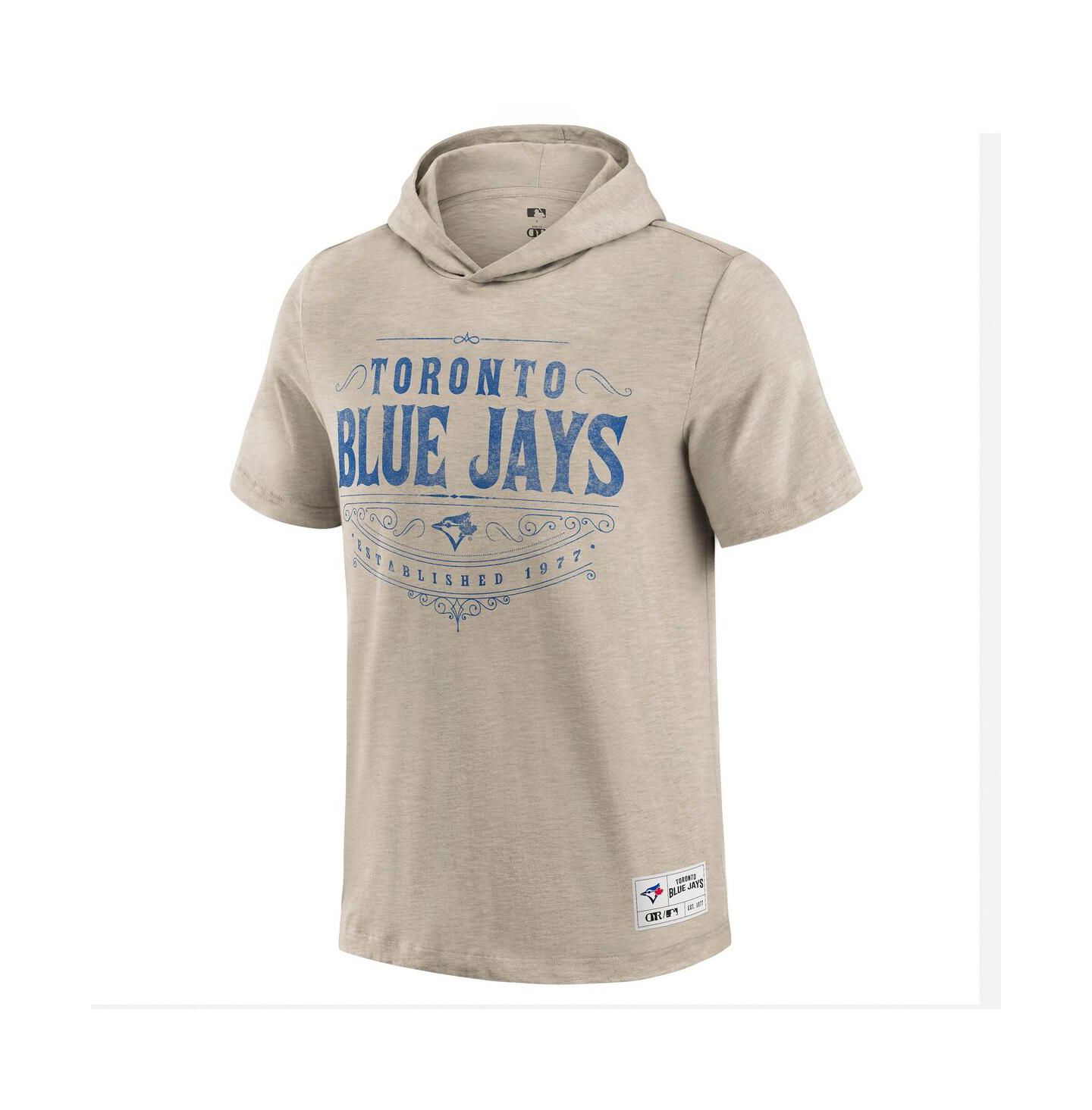 Мужская футболка Fanatics Darius Rucker Collection by Tan Toronto Blue Jays Hooded — фото 2