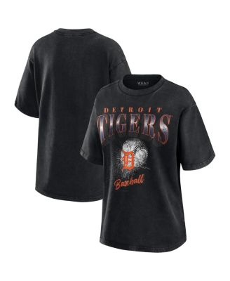 WEAR by Erin Andrews - Women's Charcoal Detroit Tigers Oversized Boyfriend T-Shirt