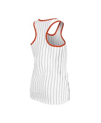 Women's White San Francisco Giants Gameday Pinstripe Tank Top
