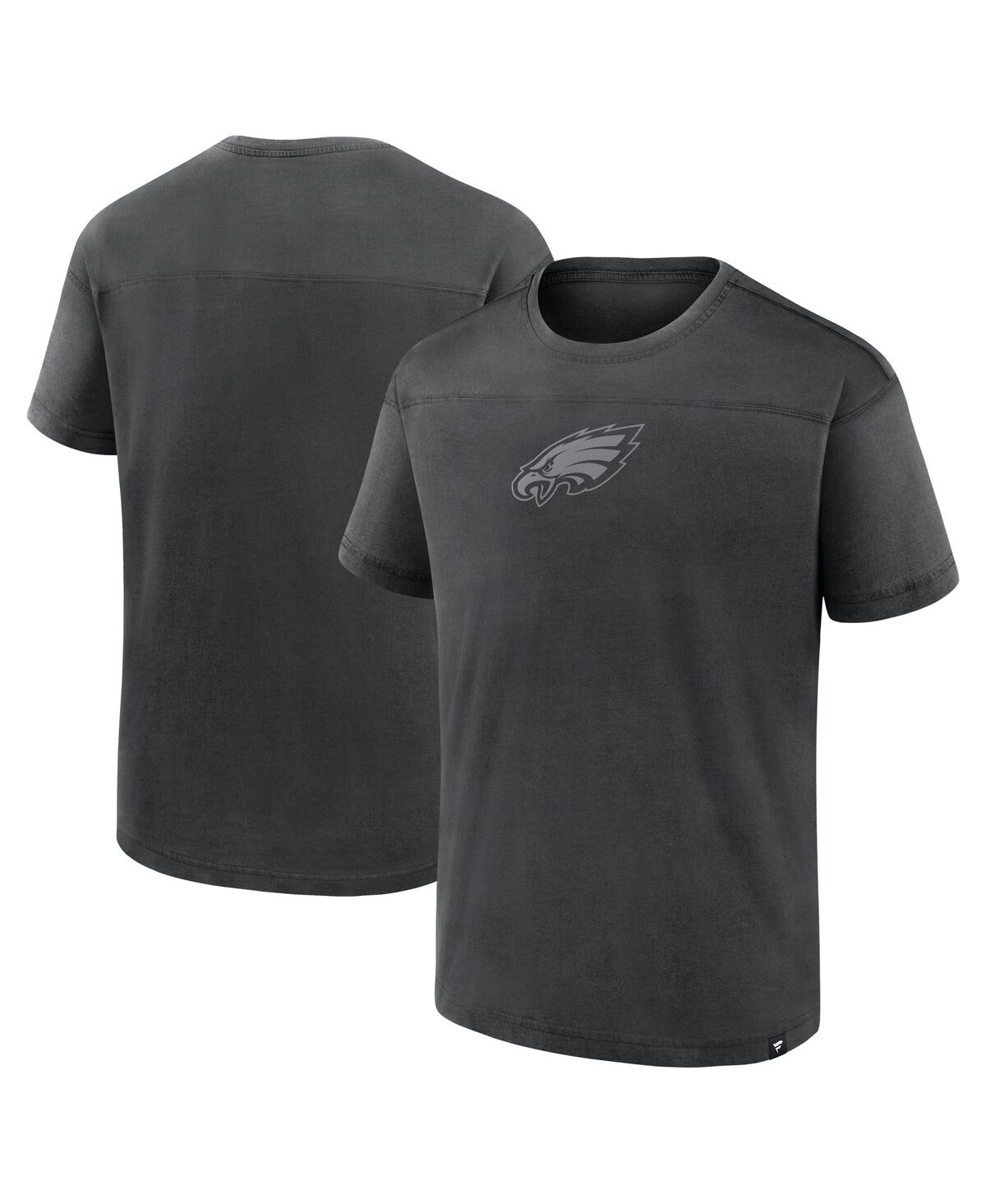 Fanatics Men's Black Philadelphia Eagles Mini Tonal T-shirt In Gray