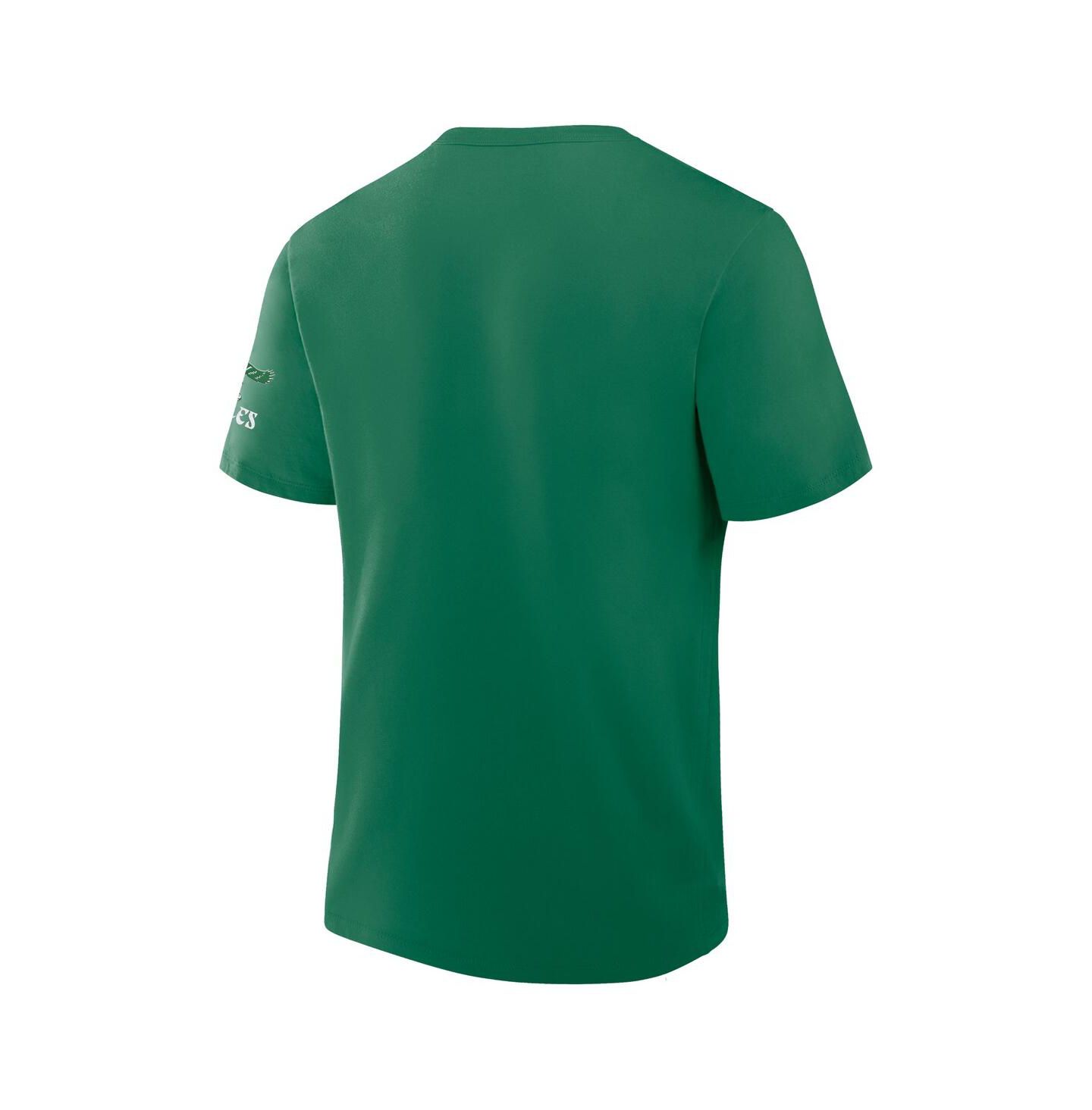 Мужская футболка Fanatics Kelly Green Philadelphia Eagles Elevated Classic Legacy — фото 2