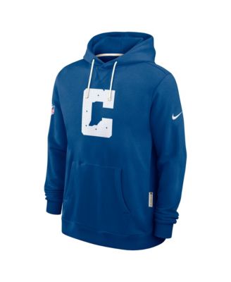 Men's Royal Indianapolis Colts Sideline Standard Issue Initial Home Dri-FIT Hoodie