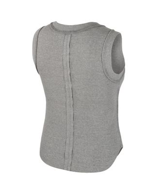 Women's Heather Gray Kentucky Wildcats Beach You Ribbed Tri-Blend Tank Top