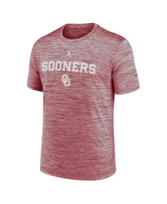 Men's Crimson Oklahoma Sooners 2025 Sideline Velocity Performance T-Shirt