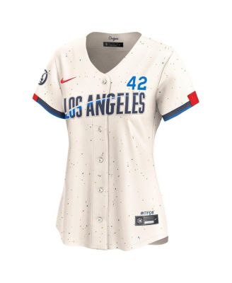 Women's Jackie Robinson Cream Los Angeles Dodgers City Connect Retired Limited Jersey
