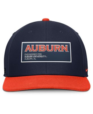 Men's Navy/Orange Auburn Tigers 2025 On-Field Patch Pro Dri-FIT Snapback Hat