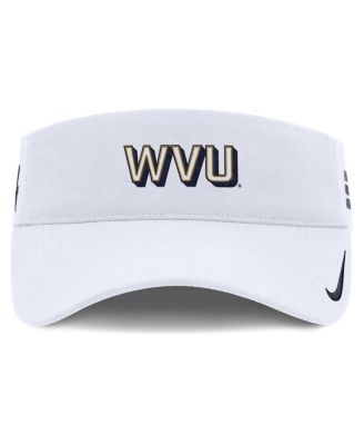 Men's White West Virginia Mountaineers 2025 On-Field Gameday Performance Ace Adjustable Visor Hat