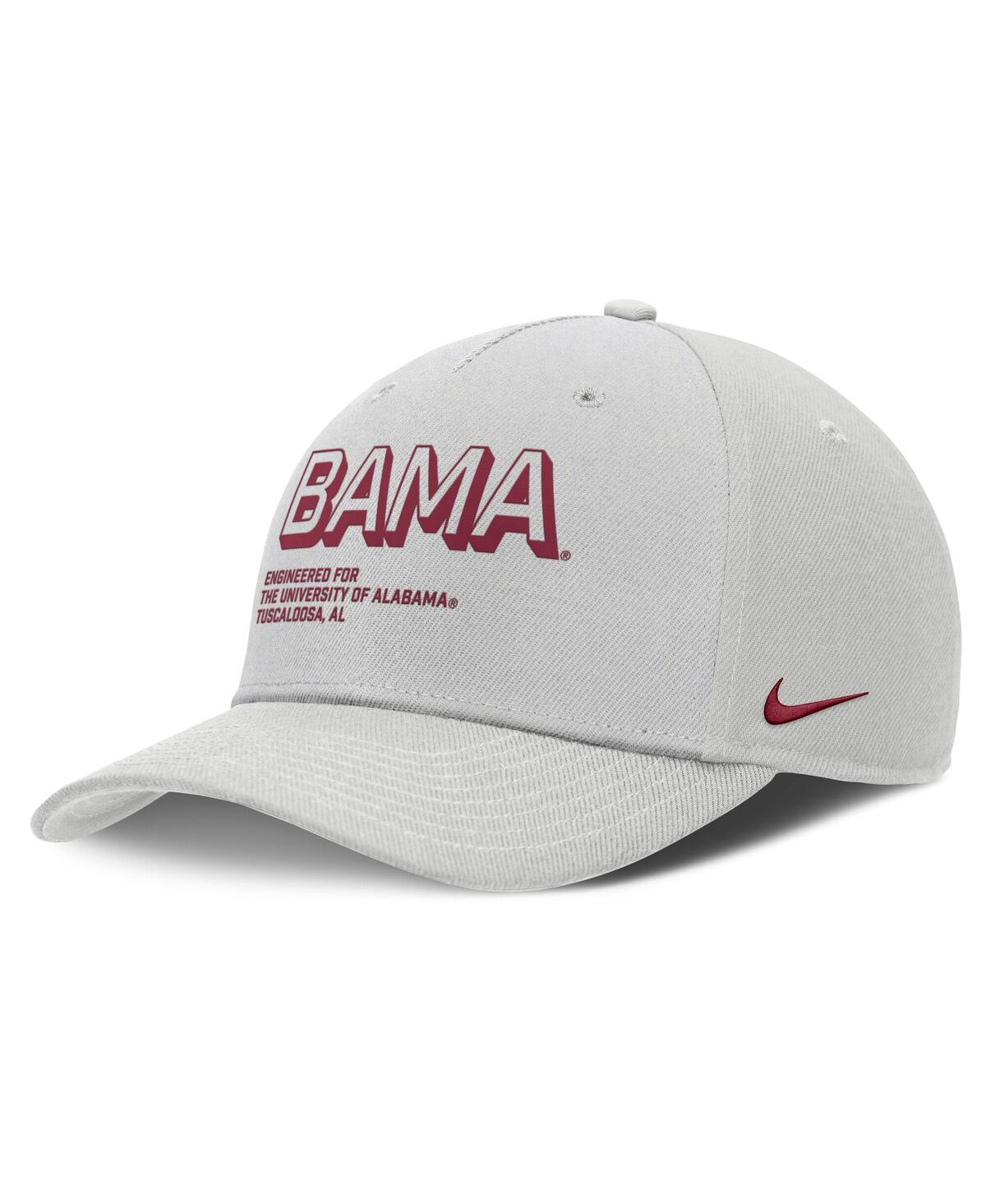 Nike Gray Alabama Crimson Tide 2025 Sideline Dust Pinched Rise Adjustable Hat In Gray