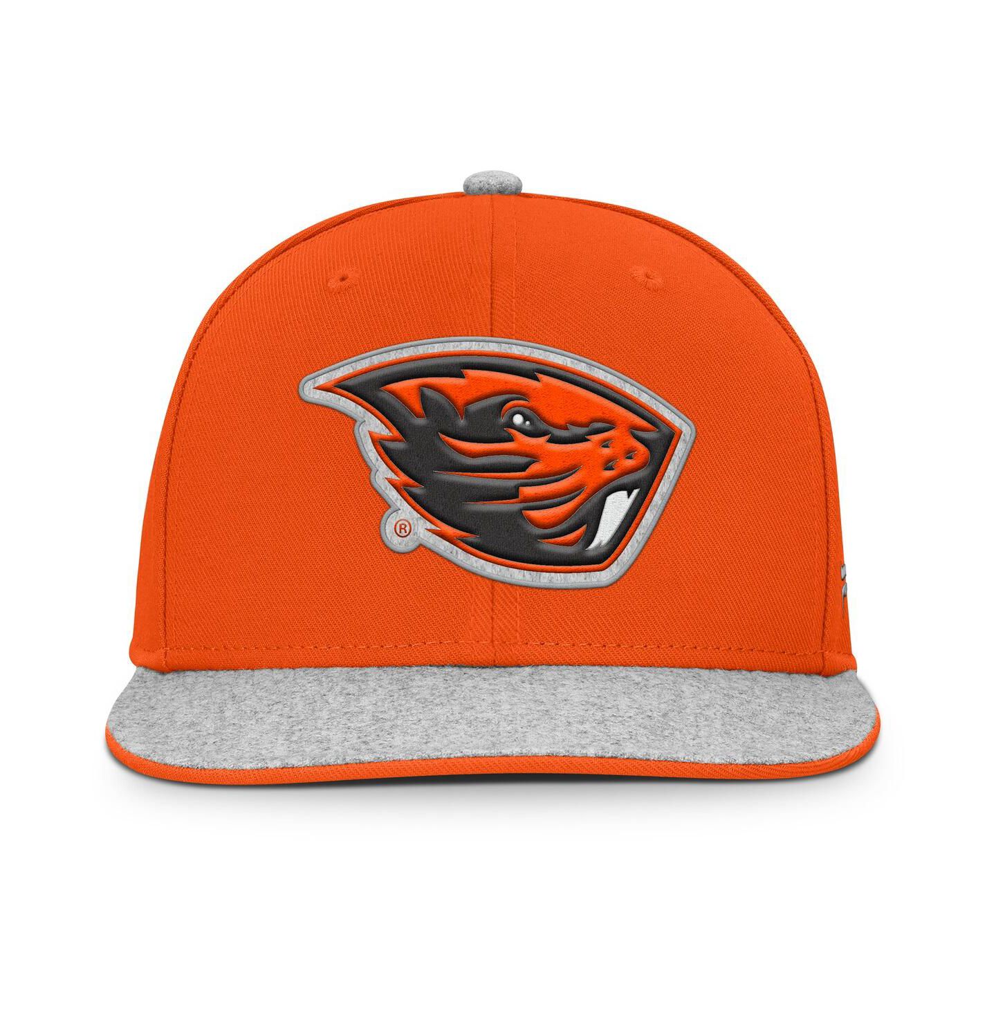Мужская кепка Fanatics Orange Oregon State Beavers Loden Snapback Hat — фото 3