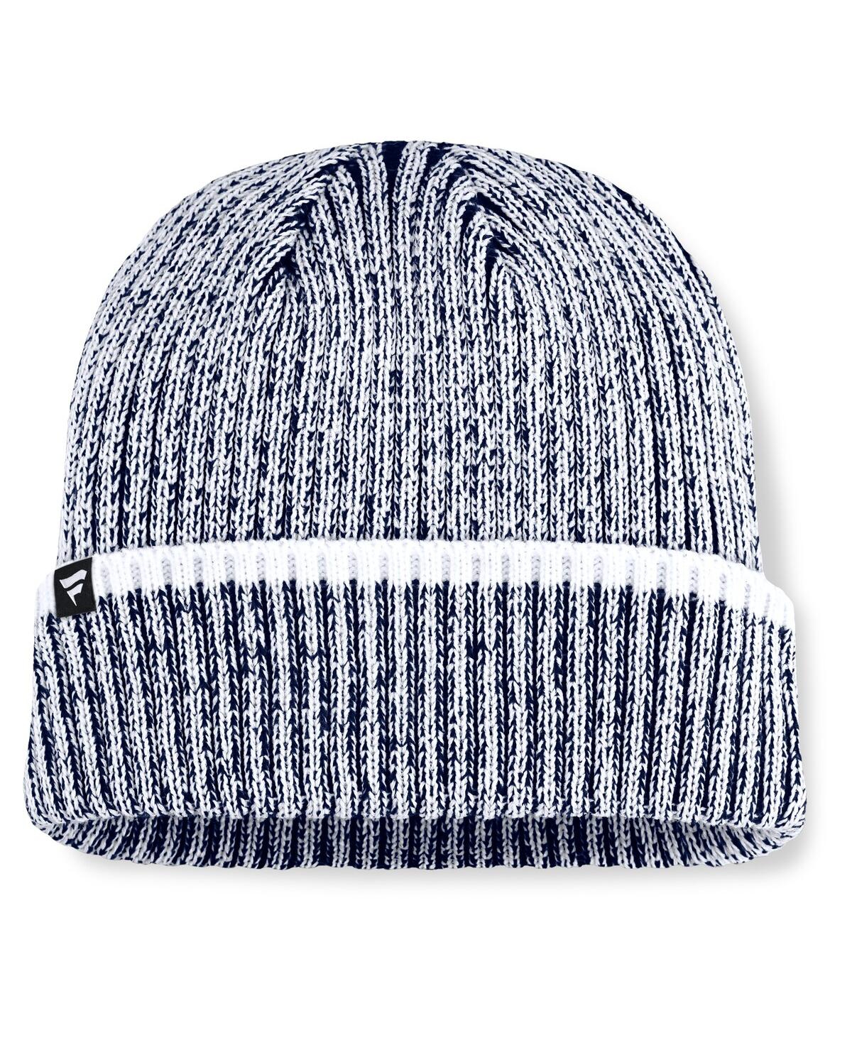 Fanatics Men's Navy/White UConn Huskies Haze Cuffed Knit Hat