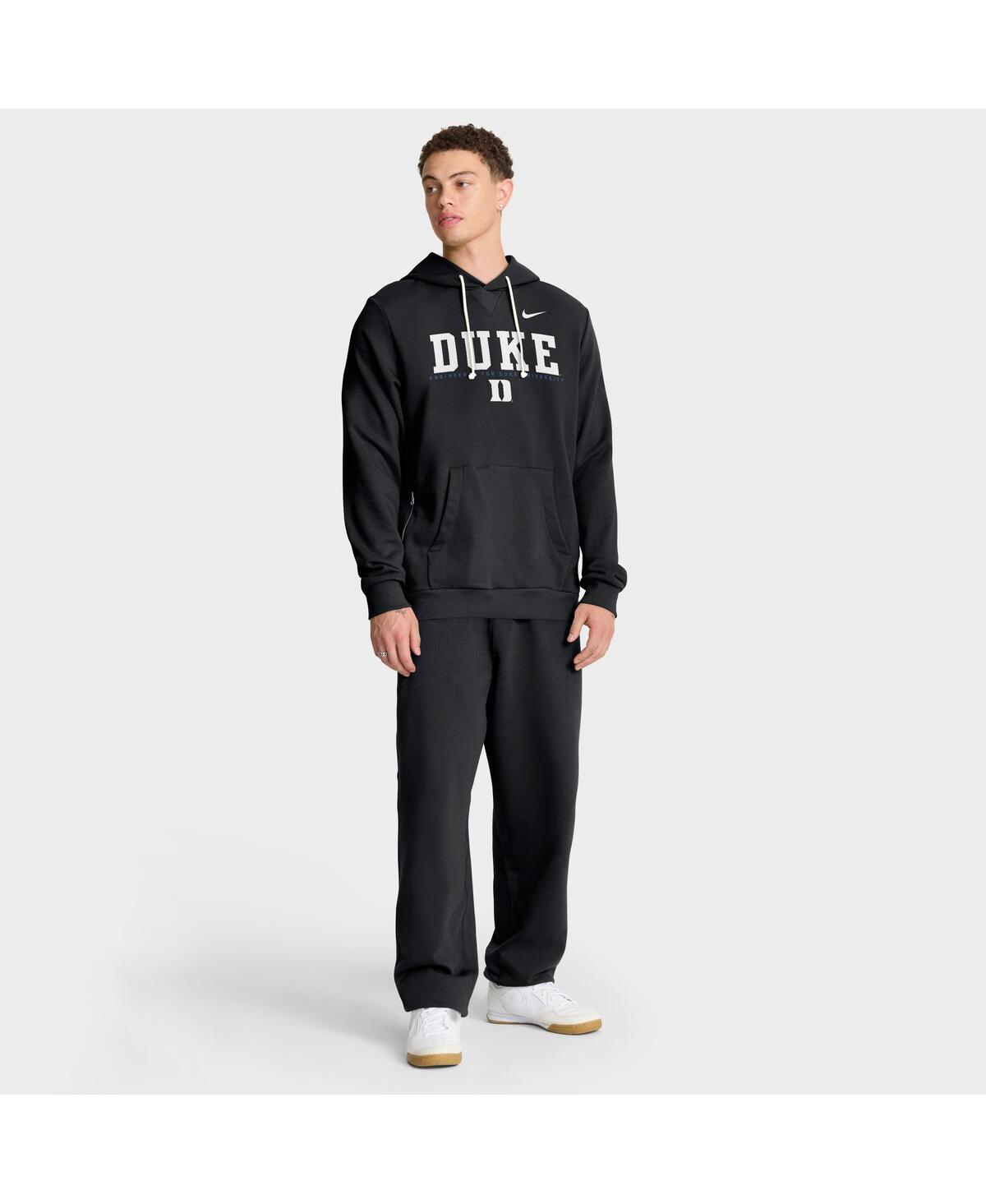 Nike Black Duke Blue Devils 2025 Sideline Standard Issue Dri-fit Hoodie In Black