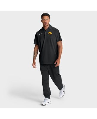 Men's Black Iowa Hawkeyes 2025 Coaches Sideline Polo Shirt