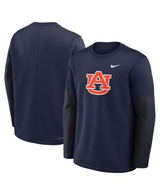 Men's Navy Auburn Tigers 2025 Sideline Coach Dri-FIT Long Sleeve T-Shirt