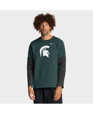 Nike - Men's Green Michigan State Spartans 2025 Sideline Coach Performance Long Sleeve T-Shirt