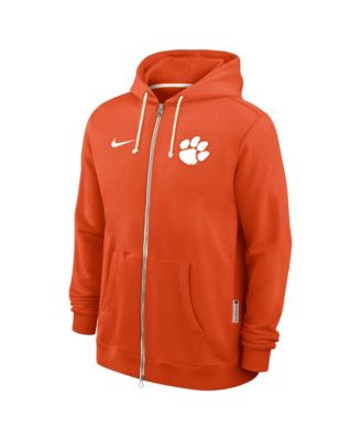 Men's Orange Clemson Tigers 2025 Sideline Standard Issue Dri-FIT Full-Zip Hoodie