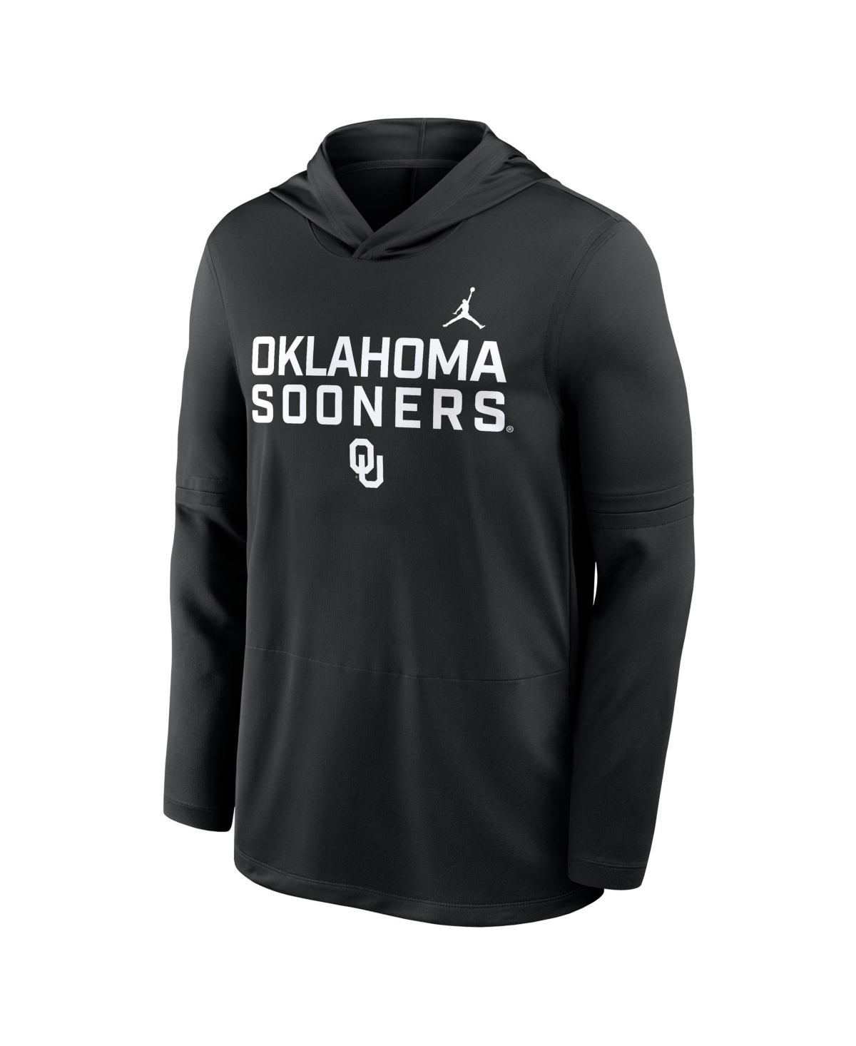 Jordan Men's Oklahoma Sideline  Brand Dri-fit College Long-sleeve Hooded Top In Black