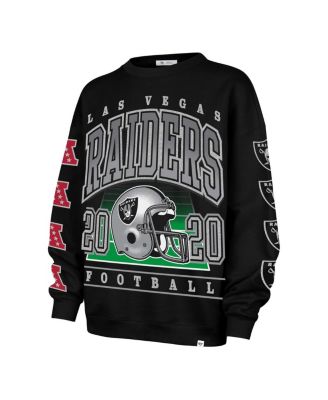 Women's Black Las Vegas Raiders Go Big Oversized Pullover Sweatshirt