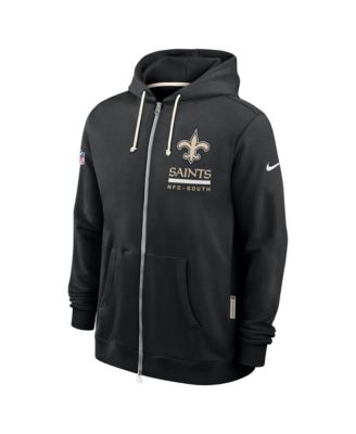 Men's Black New Orleans Saints Sideline Standard Issue Utility Player Dri-FIT Full-Zip Hoodie