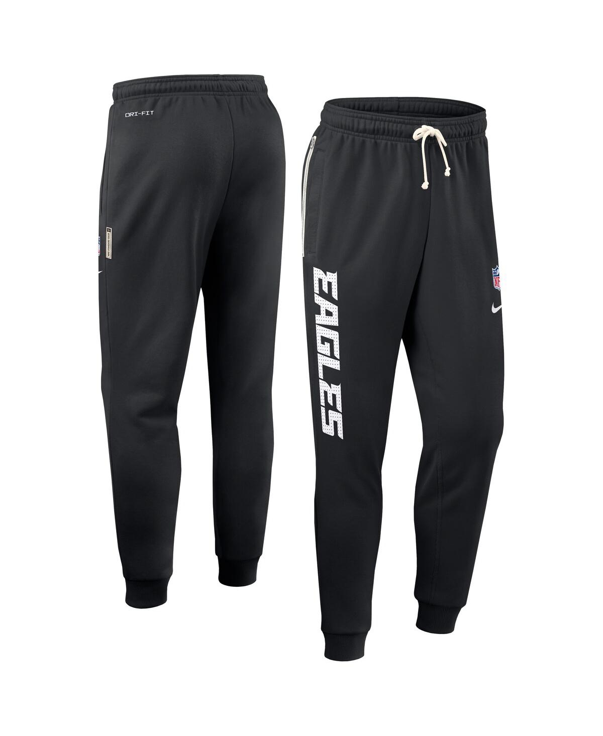 Nike Black Philadelphia Eagles Sideline Standard Issue Ground Game Dri-fit Taper Pants In Black