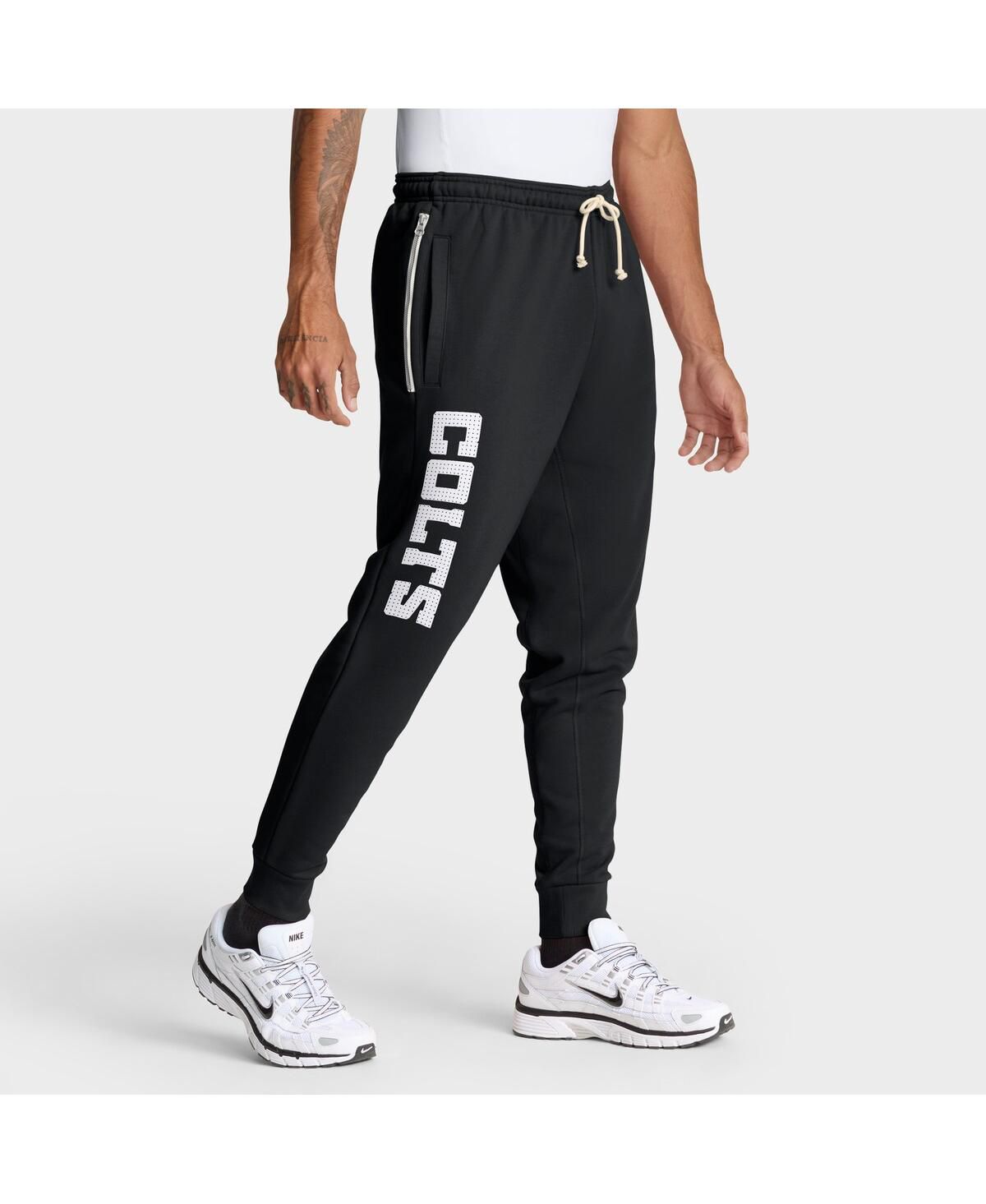 Мужские черные зауженные брюки Dri-FIT для наземной игры Indianapolis Colts Sideline Standard Issue