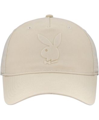 Men's and Women's Khaki Playboy Embossed Logo Adjustable Hat