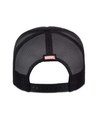 Men's Black Wolverine Big Front Foam Trucker Adjustable Hat