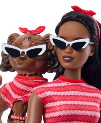 Twinning Looks Fashion Doll with Pet Dog Matching Clothes and Accessories