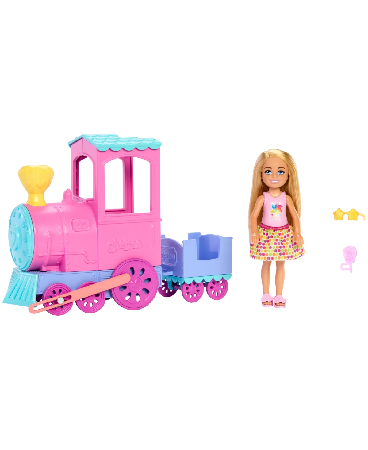 Barbie Day At The Fair Toy Train Set With Chelsea Small Doll And Festival Accessories In Multi