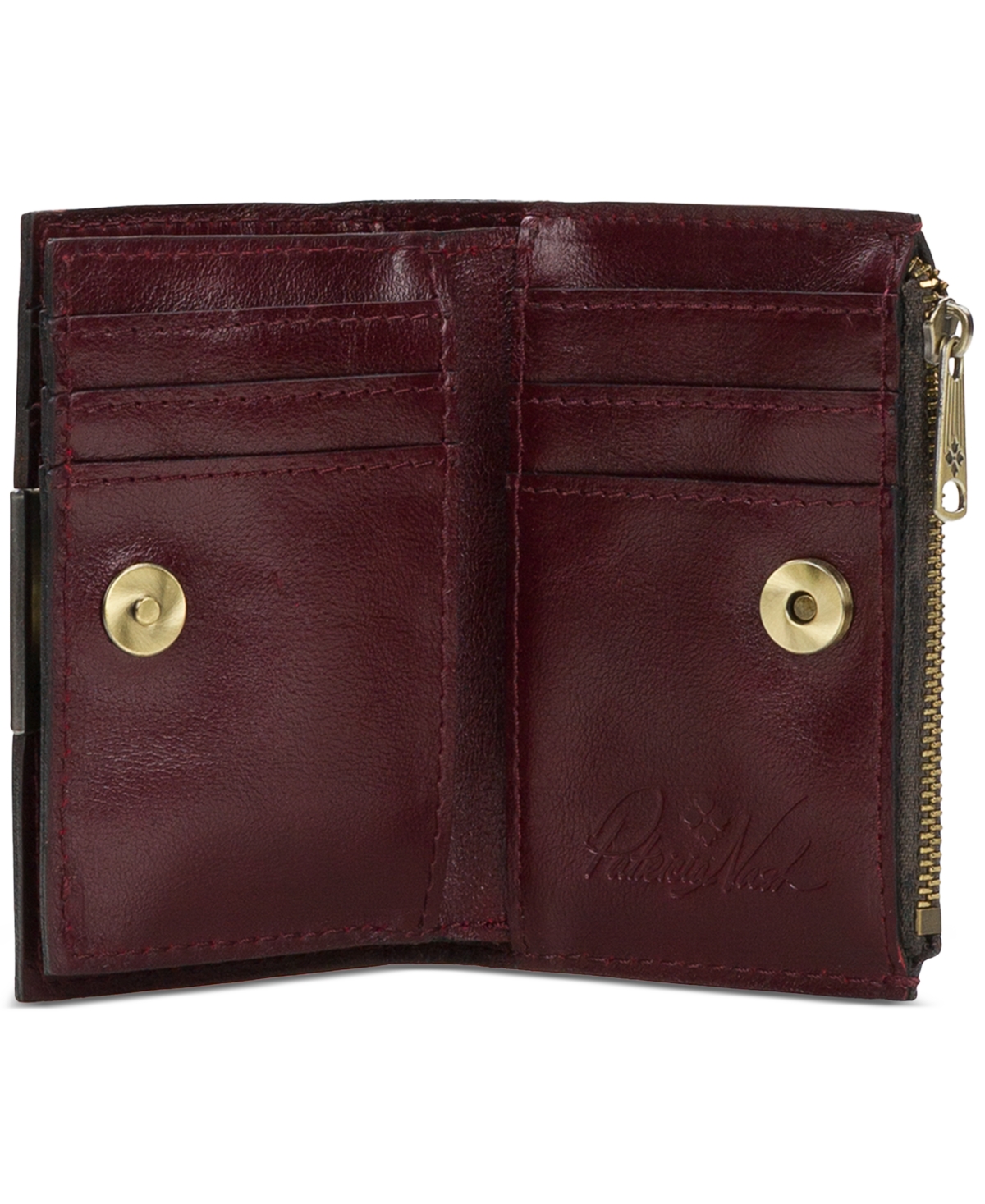 Patricia Nash Women's Busalla Bifold Zipper Wallet In Burgundy