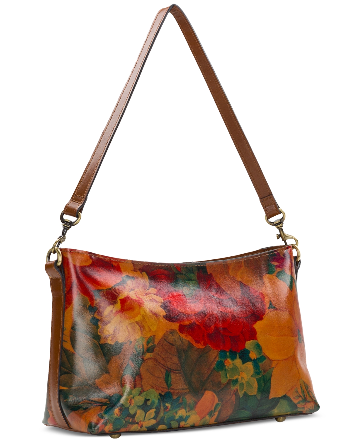 Patricia Nash Betta Medium Leather Crossbody, Created For Macy's In Multi
