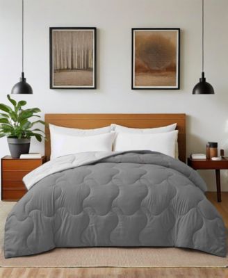 Lightweight Reversible Quilted Down Alternative Comforter, Full/Queen