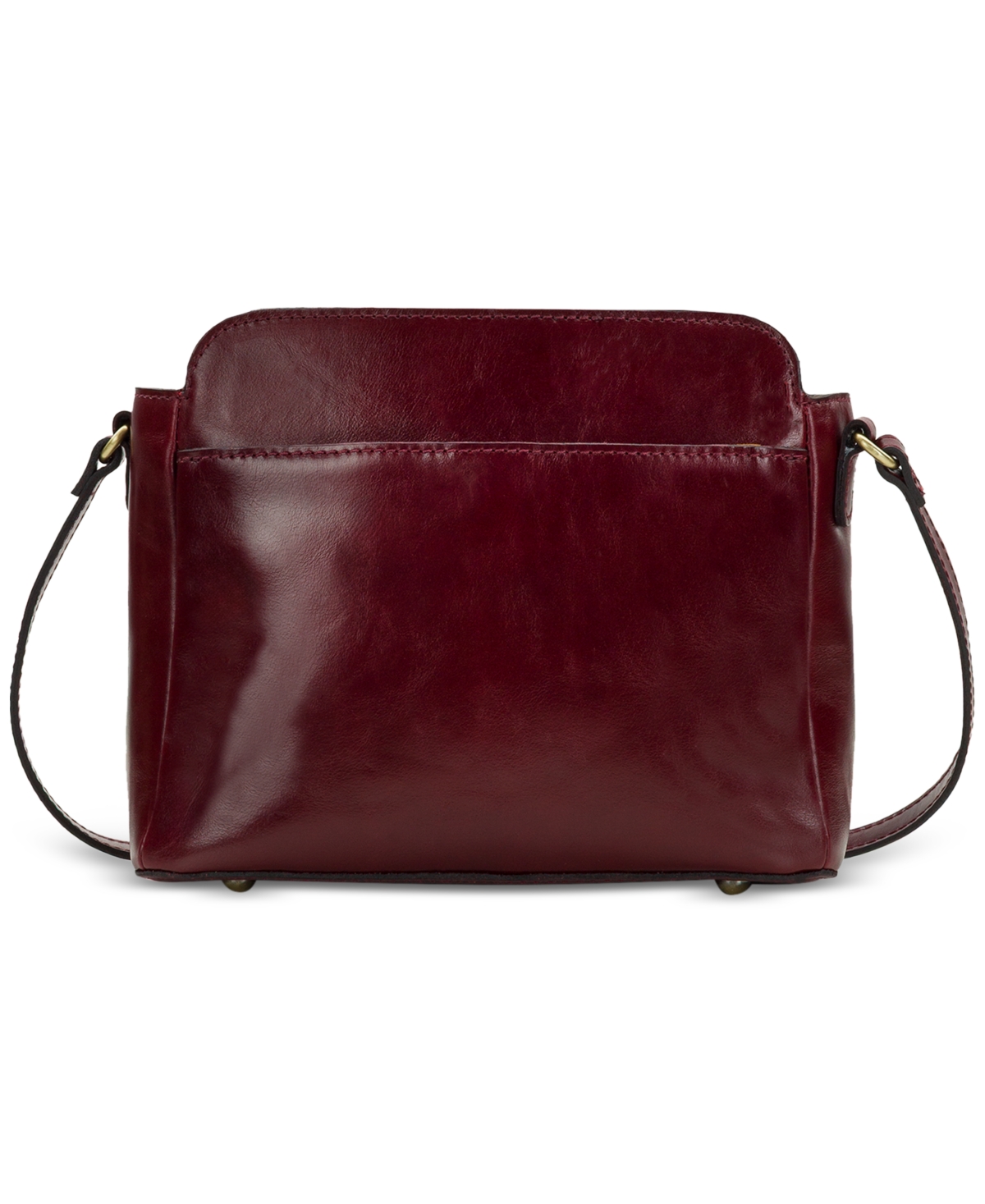 Patricia Nash Ithaca Small Leather Crossbody Bag In Burgundy