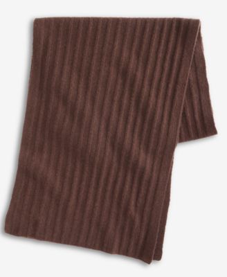 Ribbed 100% Cashmere Scarf