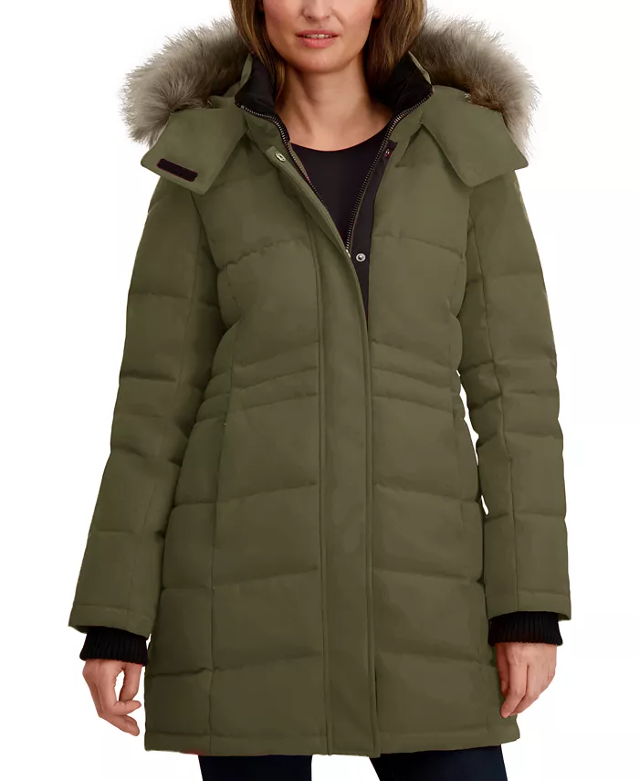 Women's Hooded Puffer Coat - thumbnail 6