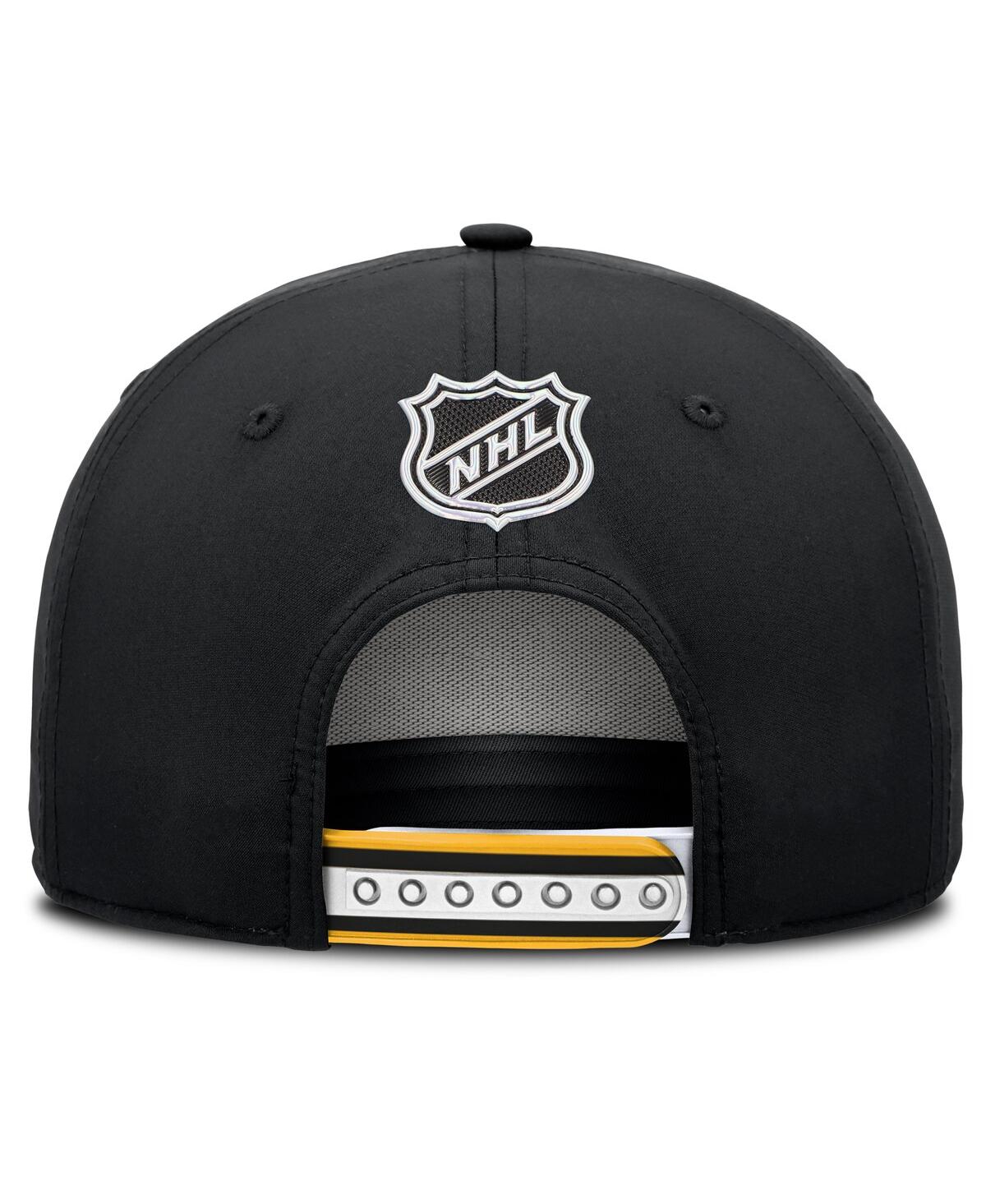 Fanatics Men's Black Boston Bruins 2025 Nhl Draft Authentic Pro On-stage Podium A-frame Adjustable Hat In Black