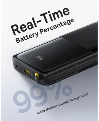 Portable Charger, 20W PD Fast Charging 10000mAh Power Bank, Built-in Braided USB C Cable Battery Pack, Travel Essentials Portable Phone Charger