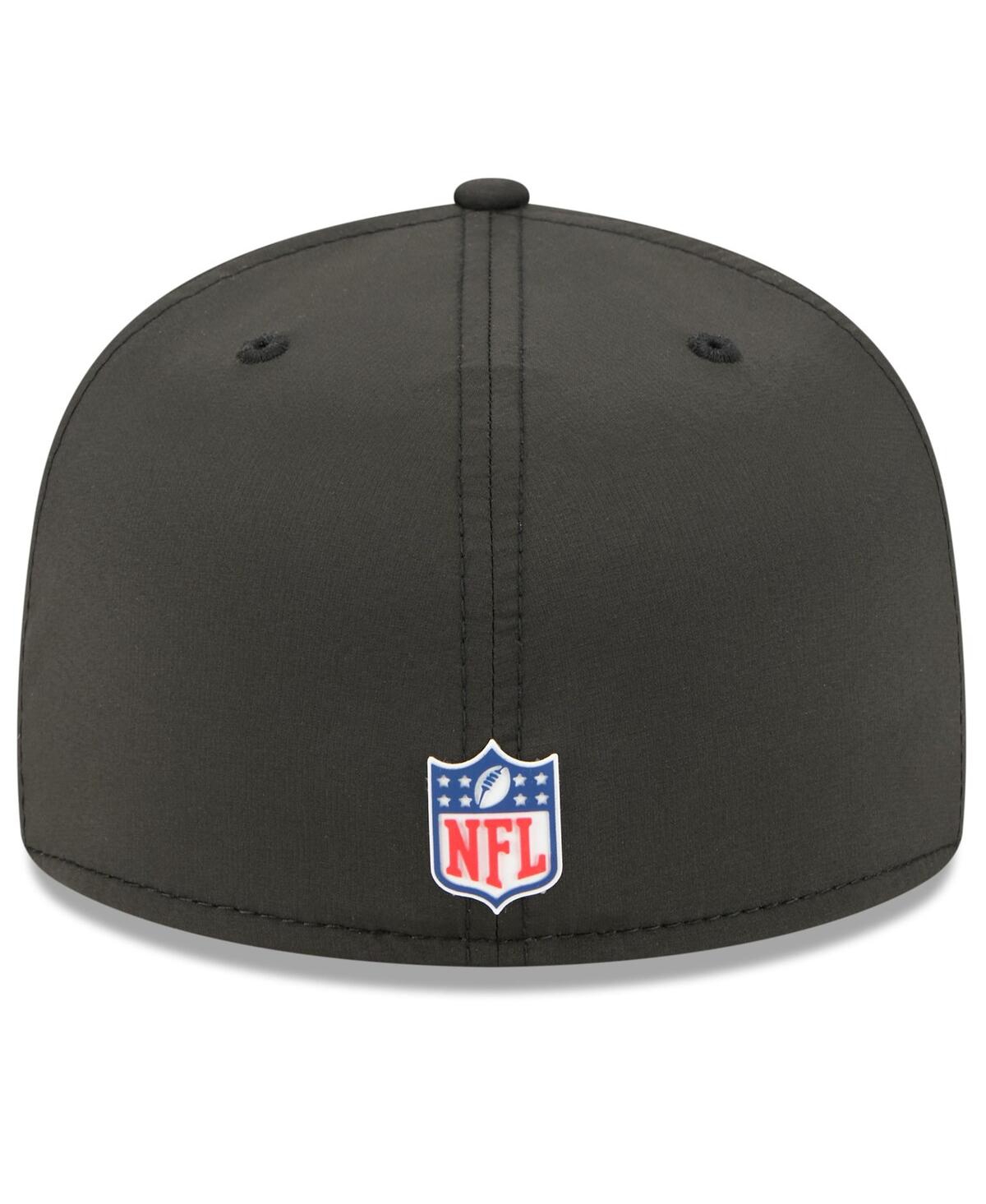 New Era Men's Black Cincinnati Bengals 2025 Sideline 59fifty Fitted Hat In Black