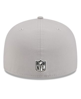 Men's Gray Baltimore Ravens 2025 Sideline 59FIFTY Fitted Hat