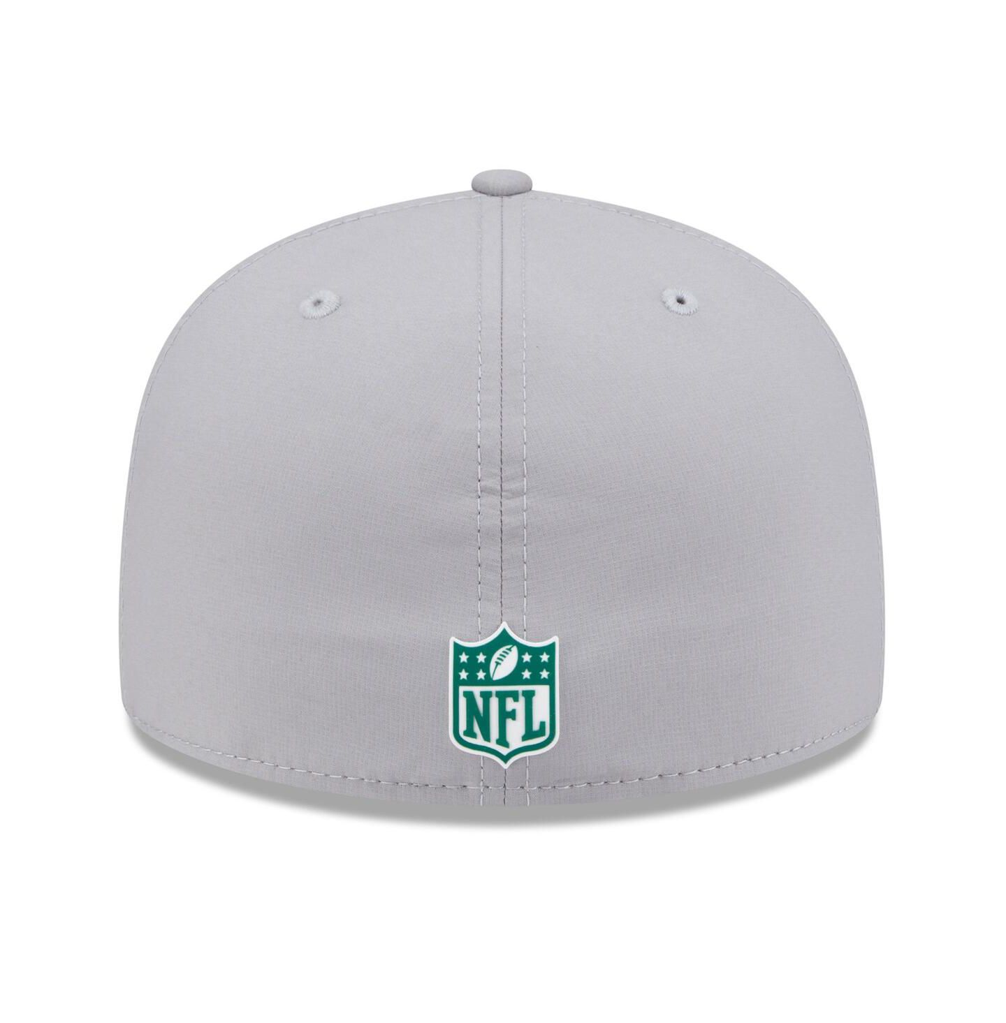 Мужская кепка New Era Gray New York Jets 2025 Sideline 59FIFTY Fitted Hat — фото 3