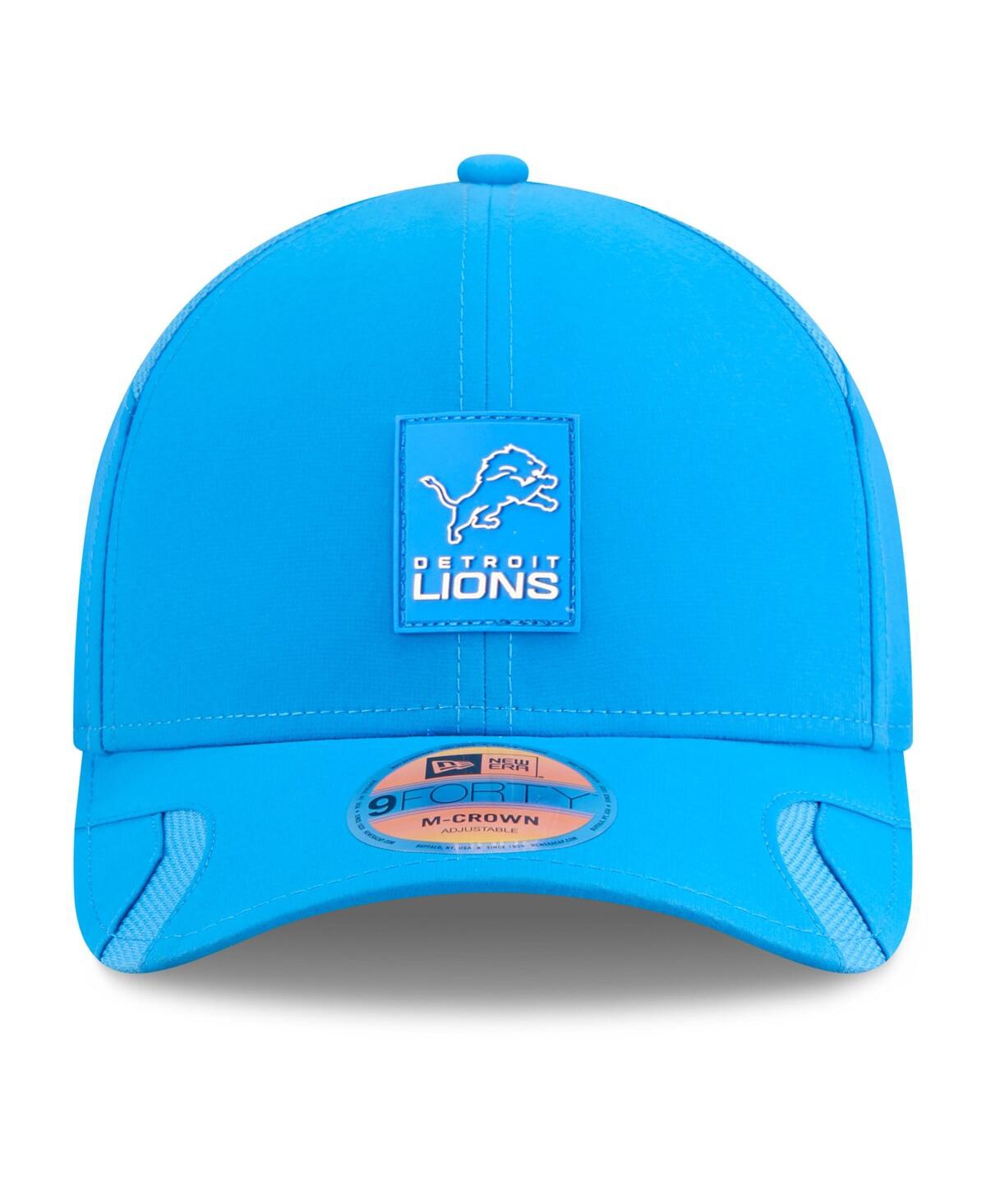 New Era Big Boys And Girls Blue Detroit Lions 2025 Sideline 9forty Adjustable Hat In Blue