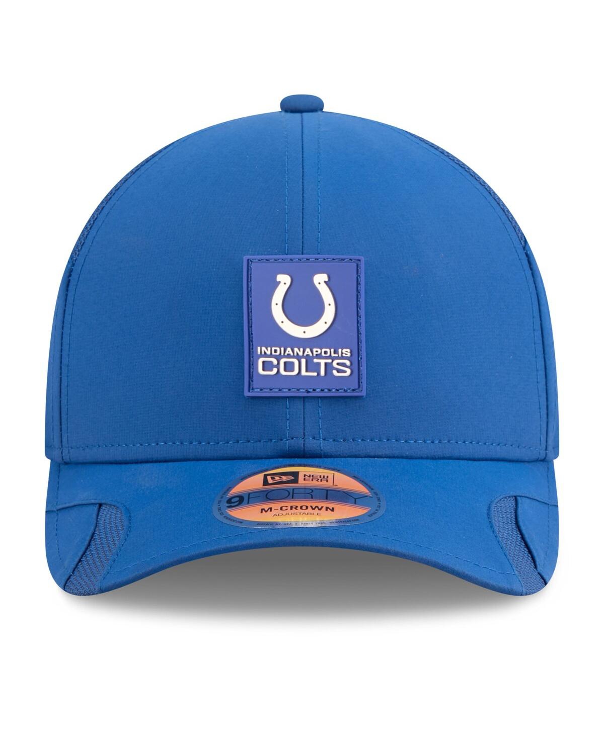New Era Big Boys And Girls Royal Indianapolis Colts 2025 Sideline 9forty Adjustable Hat In Blue