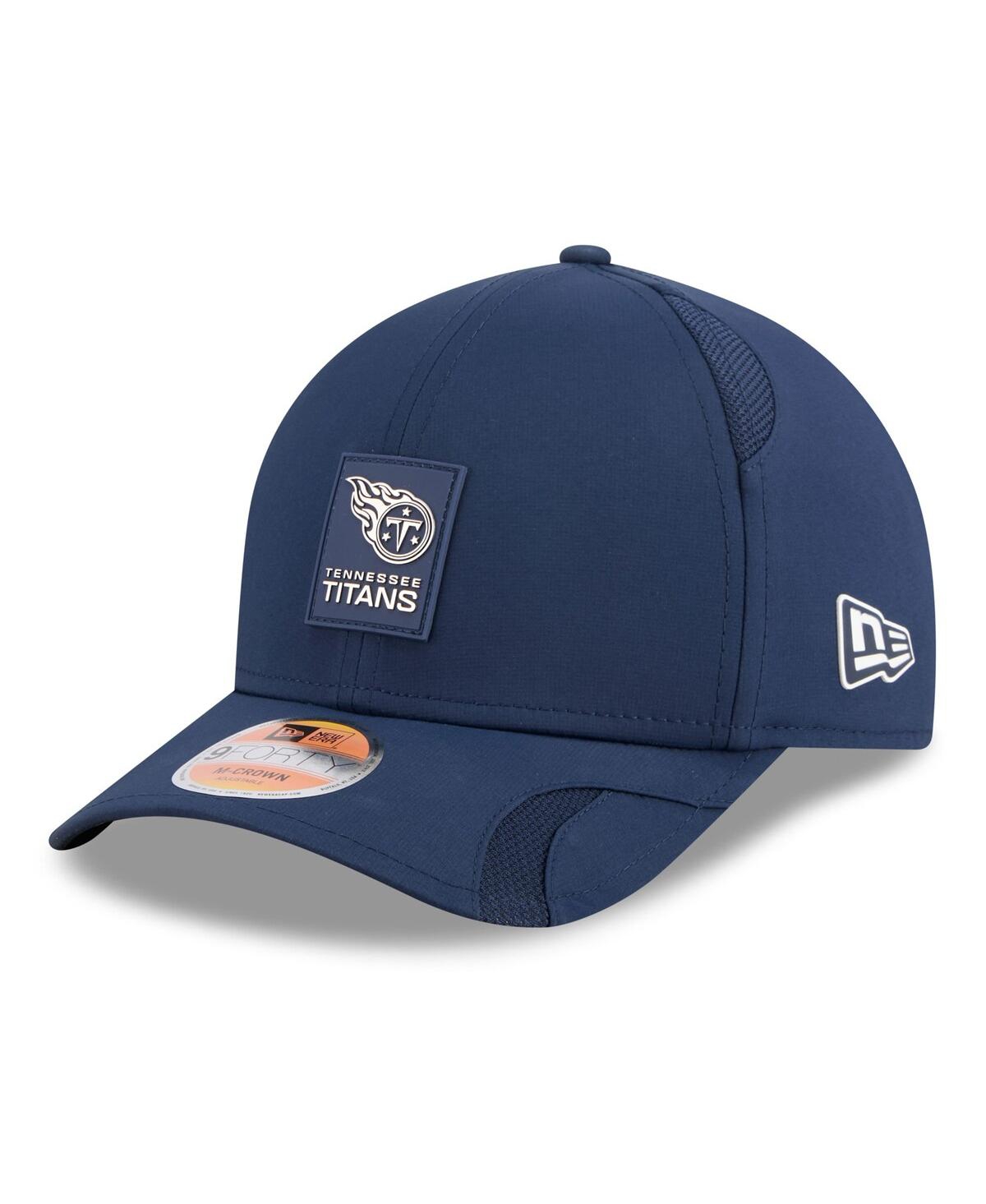 New Era Big Boys And Girls Navy Tennessee Titans 2025 Sideline 9forty Adjustable Hat In Blue