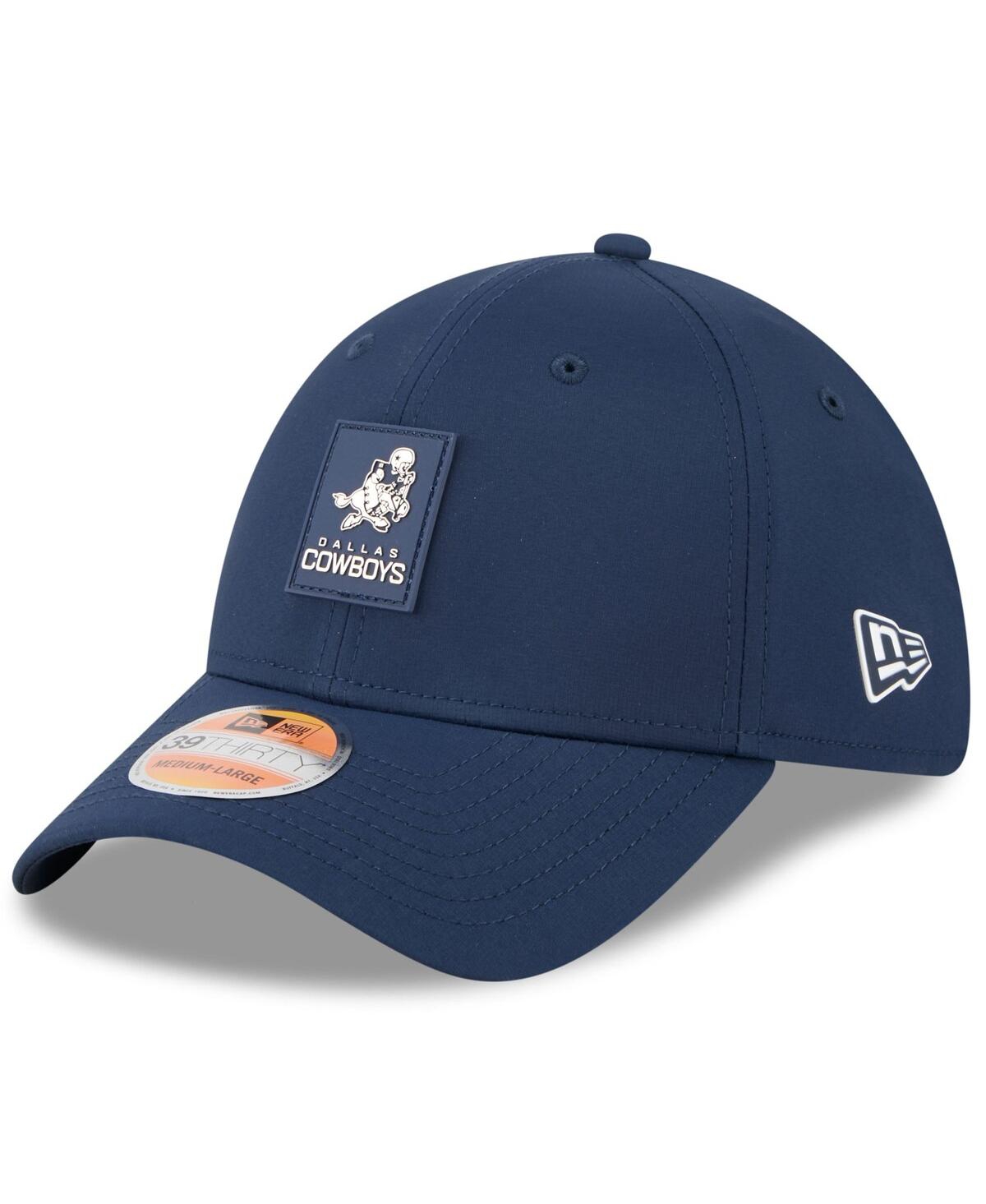 New Era Men's Navy Dallas Cowboys 2025 Nfl Sideline Throwback 39thirty Flex Hat In Blue