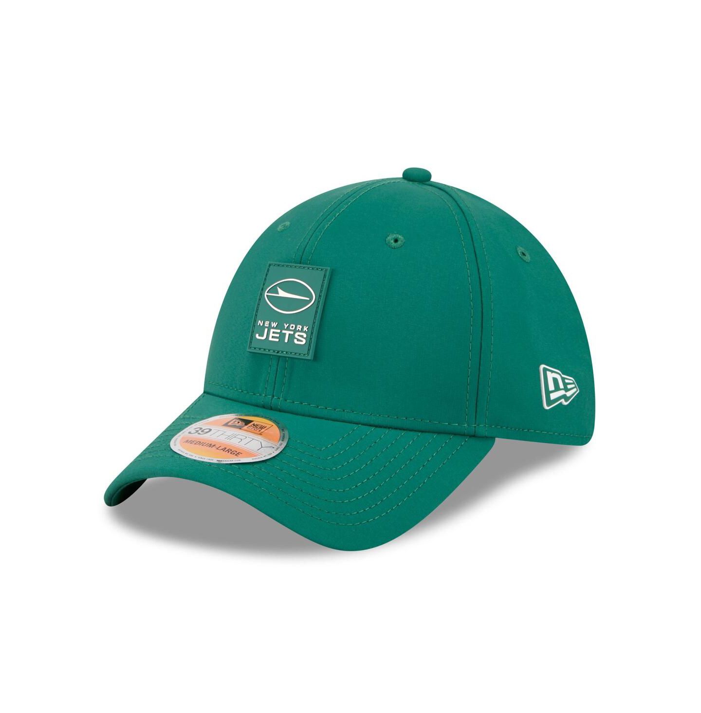 Мужская кепка New Era Green New York Jets 2025 Sideline 39THIRTY Flex Hat — фото 1